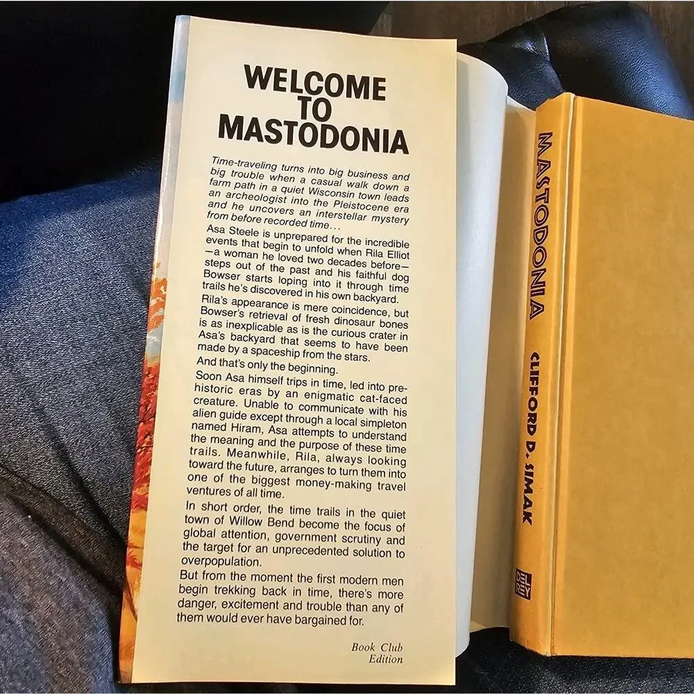 Mastodonia Book Clifford D. Simak 1978 Hardcover Fiction Dust Jacket Vintage